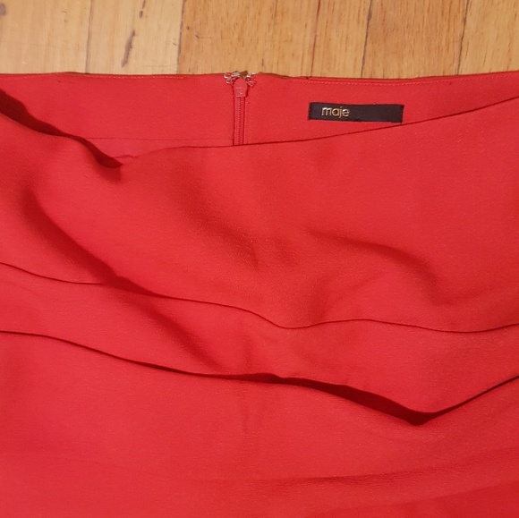 Red skirt from maje - Picture 4 of 4